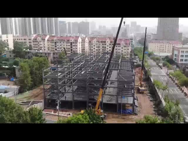 Steel Structure Large Span Metal Building Industrial Warehouse Workshop Self Storage Steel Building Hangar Garage Aircraft