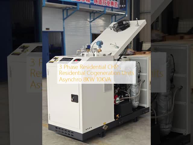 3 Phase Residential CHP , Residential Cogeneration Units Asynchro 8KW 10KVA
