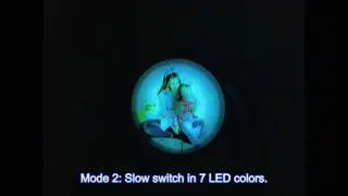 Tempered Glass Rechargeable Batteries RGB LED Base Blank Sublimation LED Night Light