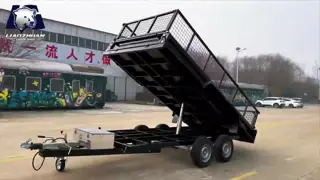 EU 14x6 Hydraulic Single-axis Tipper Painting Trailer 3500kg ATM (Electric Brake)