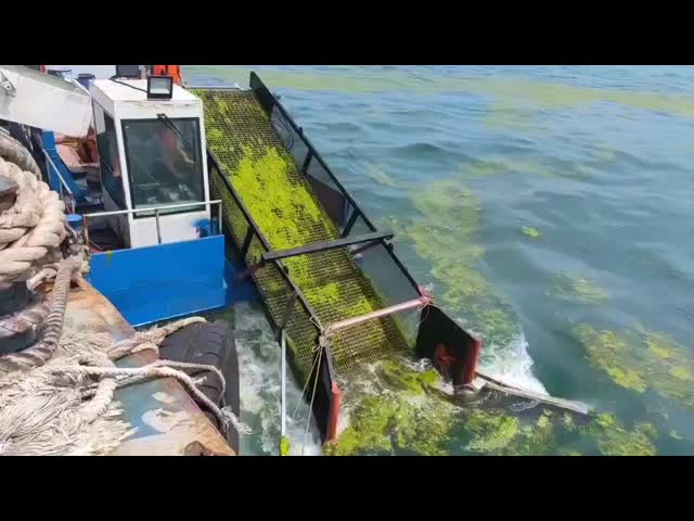 Keda Custom Aquatic Weed Harvester with 45 kW Engine, 2m Mowing Width, and Full Hydraulic Drive