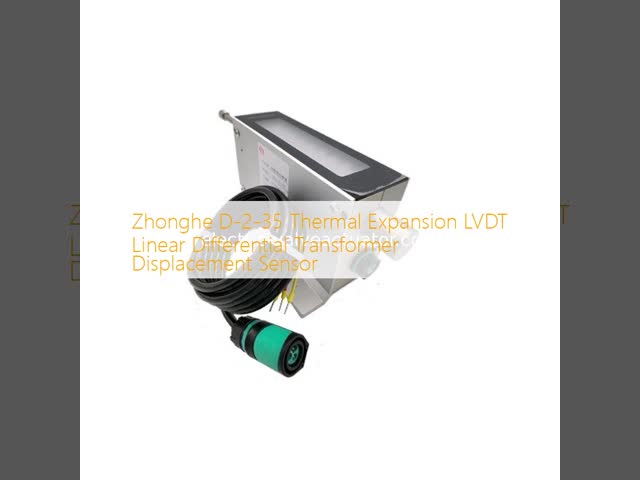 Zhonghe D-2-35 LVDT Displacement Sensor with 0-35mm Range IP54 Protection and 1.5 Linearity for Thermal Expansion Measurement