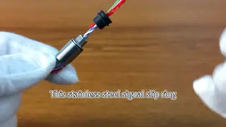 Stainless Steel Signal Slip Ring with 10mm Outer Diameter, 8 Signal Channels, and Gold-Gold Contacts for Precision Instruments