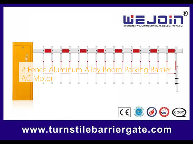 2 Fence Aluminum Alloy Boom Parking Barrier AC Motor