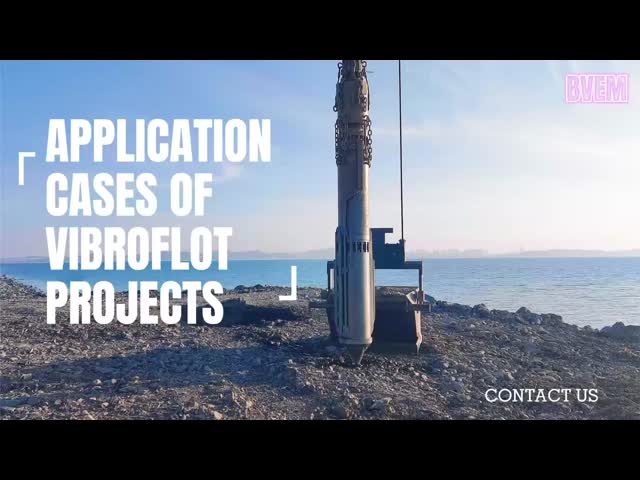 High Power 180 KW Vibroflot Equipment  With Double Lock Pressure Stock Bin