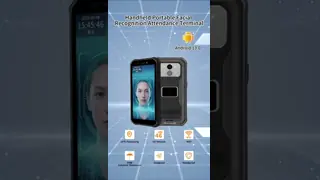 5.5 Inch Touch Screen 、 0.3s Fast  Face Recognition Time Attendance Terminal - 5000 Face Capacity for Mobile Attendance