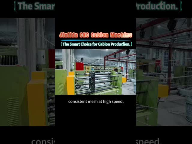 Gabion Machine for Double-Twist Mesh 60×80 & 80×100 — Fully Automatic and High Stability by JINLIDA