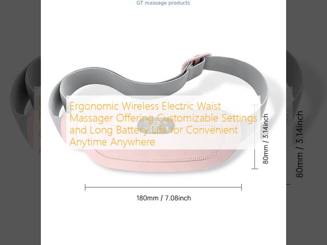 Pink Menstrual Heating Massage Belt - Digital Display Abdominal Pain Relief Pad for Women