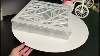 High Transparency Acrylic Clear Storage Boxes Customized Organiser Box