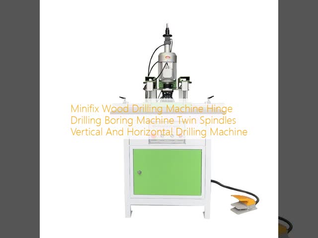 Minifix Wood Drilling Machine Hinge Drilling Boring Machine Twin Spindles Vertical And Horizontal Drilling Machine