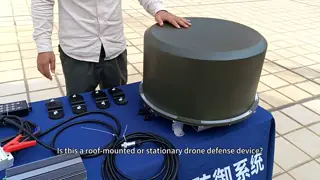 2-3km Range Vehicle Drone Jammer Easy Installation Fixed Type Antenna Internet