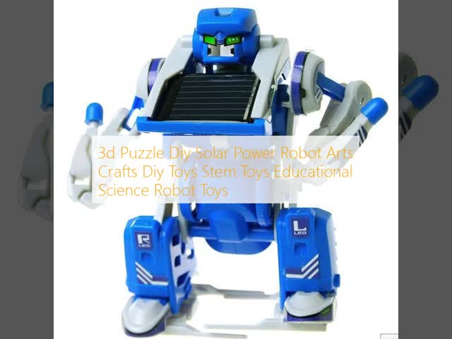 3d Puzzle Diy Solar Power Robot Arts Crafts Diy Toys Stem Toys Educational Science Robot Toys