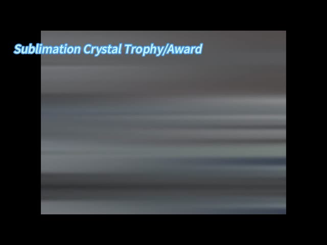 ZELOYAUT Multi Styles Sublimation Crystal Trophy Blanks, Glass Plate Blanks for Printing Crystal Photo Frame Crafts&Gifts Custom Awarding
