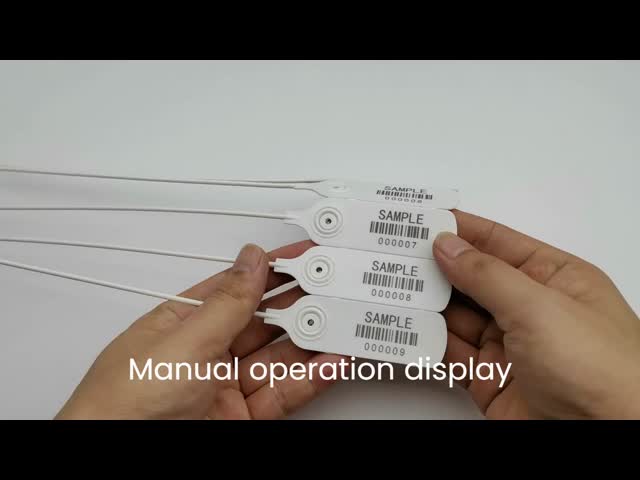 Marking Area L 48*W 25 mm US-PS400R Indicative Security Truck Container Pull Tight Plastic Seal 400*25*6.4 mm