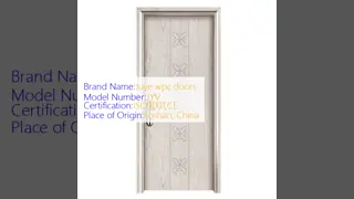 Composite hollow WPC Interior Door designed for interior with moisture resistance heat insulation and modern aesthetic appeal