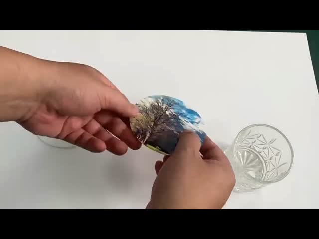 Custom Round Sublimation Paper Coaster 10cm