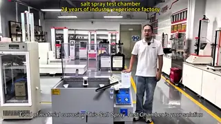 SUS304 Camera di prova con spruzzo di sale con distanza di spruzzo 30cm~50cm Dimensioni interne 120x100x50