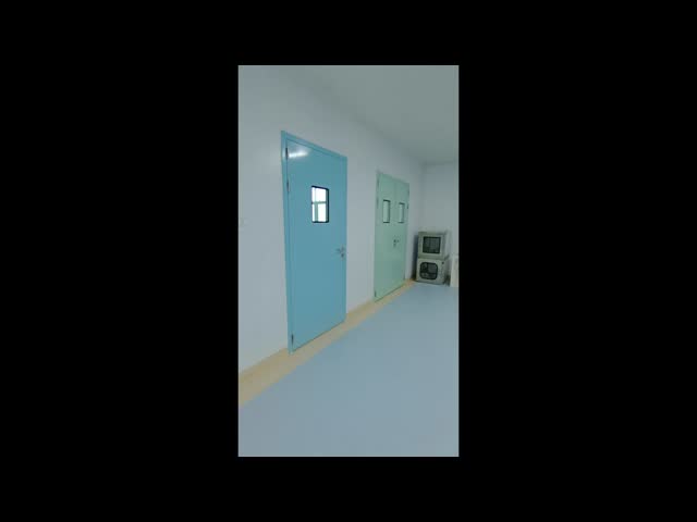 Steel Airtight Doors Single Hospital Swing Doors Customized For Cleanroom And Laboratories
