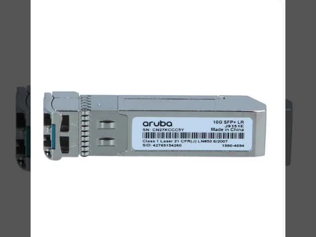 J9151E, Aruba 10G SFP+ Transceiver, 10G SFP+ LC/10km SMF/Single Mode