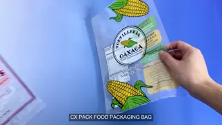 OEM Custom Printed Food Grade Plastic Sealed Bag With Clear Window For Rice Flour Bean Nuts