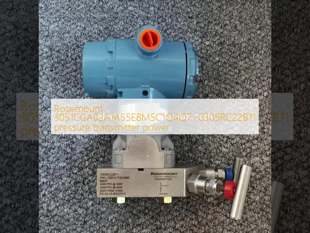 Rosemount 3051CGA02A1AS5E8M5C1Q4Q7+0305RC22B11 Pressure Transmitter Power