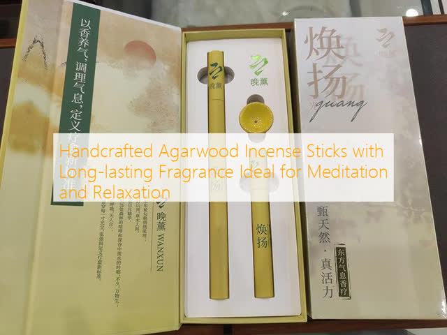 Handcrafted Agarwood Incense Sticks with Long-lasting Fragrance Ideal for Meditation and Relaxation