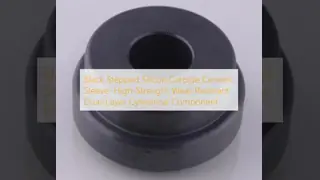 Black Stepped Silicon Carbide Ceramic Sleeve: High-Strength Wear-Resistant Dual-Layer Cylindrical Component