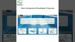 One-Component Brushable Polyurea 901A For Swimming Pool Waterproofing
