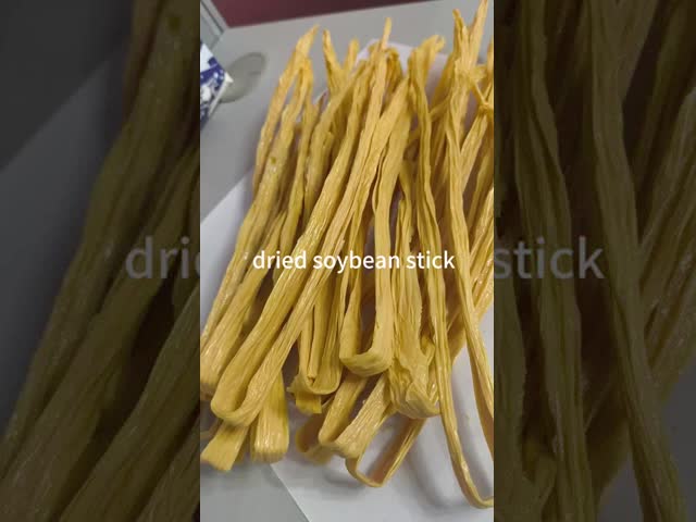 Bright Yellow Chinese Dried Bean Curd Stick Nutrition Fuzhu For Restaurant