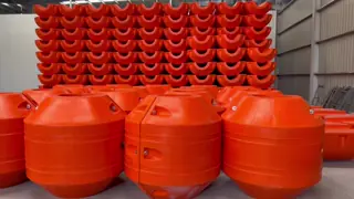 HDPE Dredging Pipe Floats Providing Buoyancy and Support for Discharge Hoses and Pipelines in Various Dredging Environmental Circumstances