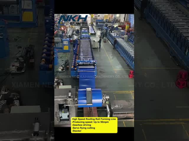 High Speed Roof Panel Roll Forming Machine with Stacker Roof making machine