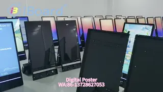 Lettore multimediale per interni ed esterni con poster digitale