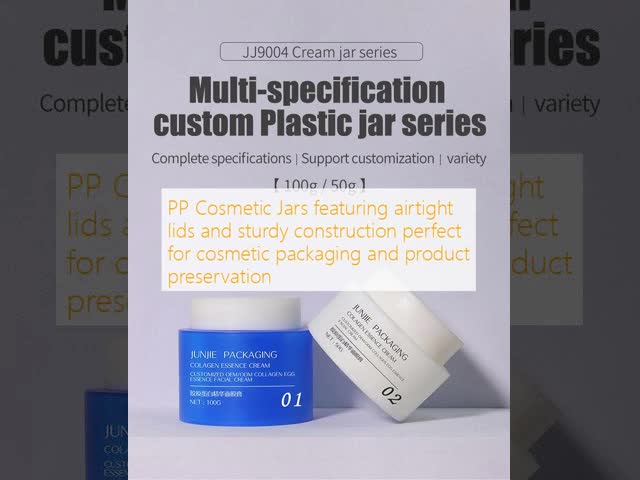 PP Cosmetic Jars Featuring Airtight Lids And Sturdy Construction Perfect For Cosmetic Packaging And Product Preservation
