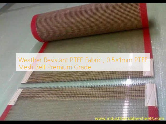 Weather Resistant PTFE Fabric and Mesh Belt with Temperature Resistance -140°C to +260°C and Chemical Corrosion Resistance