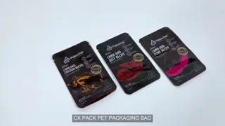 Custom Logo Printed Plastic Zipper Pet Food Pouch Moisture-Proof Pet Packaging Bags For Dog Cat Food