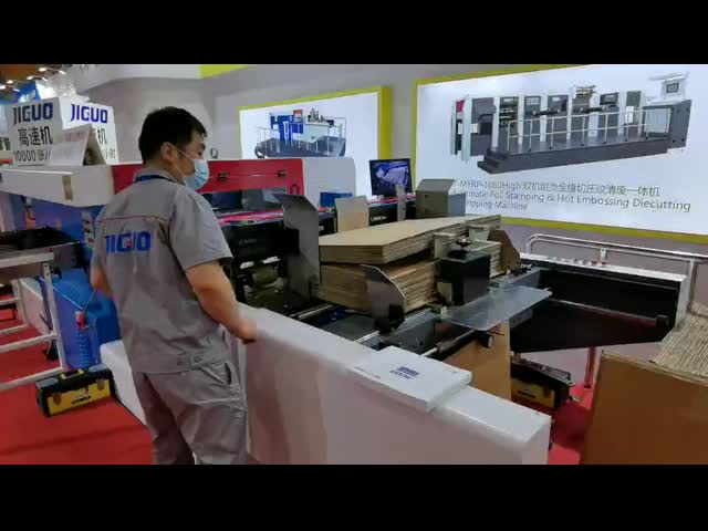 Bottom Suction Automatic Paper Die Cutting Machine 6000s/H Nozzle Lead Feeding