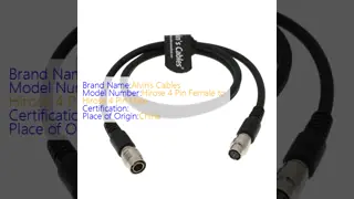 Hirose 4 Pin Female to Hirose 4 Pin Male Cable for Power Source 80CM