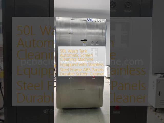 SME-3150  50L Wash Tank Automatic Screen Cleaning Machine Equipped with Stainless Steel Frame ABS Panels Durable Screen Cleaner