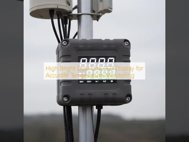 High Bright Dual Line LED Display for Accurate Temperature Monitoring
