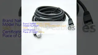 GigE Vision High Flex CAT6 RJ45 Ethernet Cable ThumbScrew Lock CCD basler Camera