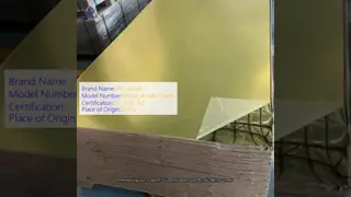 1.2g/cm3 Customizable Gold Mirror Acrylic Sheet For Wall Decorative