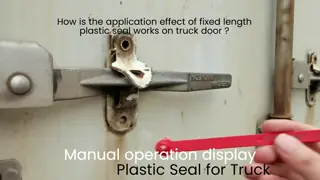 Container Logistics Plastic Seals US-PS250FL Fixed Length Plastic Strip Container