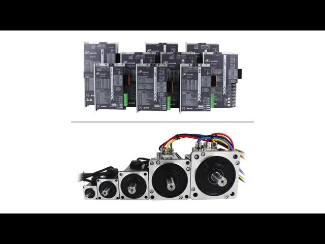 Lichuan DC Servo Motor Drivers Kit DS2-10P/R/C/E Low Voltage 100W 0.32N.m 24/48V 3.7/6.5A 3000RPM IP65