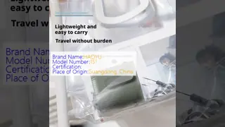 Lightweight Waist Mounted Fan Adjustable Speed With LED Light For Hands Free Cooling