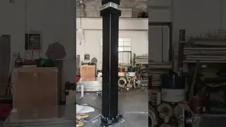 20ft hydraulic telescopic mast LED screen mast 6m max load 1000kg