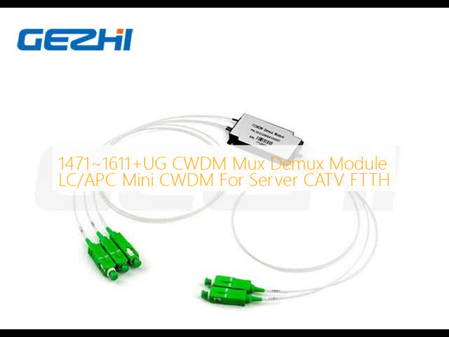 1471~1611+UG CWDM Mux Demux Module LC/APC Mini CWDM For Server CATV FTTH