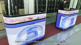 3D Effect Soft Creative LED Screen 100000 Hours Life Span Multiple Installation