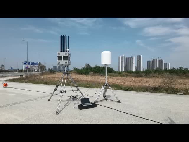 Anti Drone Jammer with Passive Detection and 360° Omnidirectional UAV Detection System Anti Drone Jamming 800W Output Power