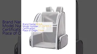 Cat Backpack Carrier Foldable Large Space Foldable Large Space Transparent Breathable Pet Bag