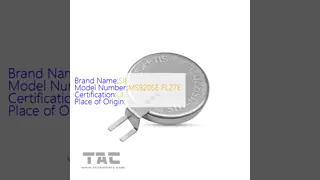 6.5mAh MS920SE FL27E MS Lithium Coin Cell Battery For IoT Product